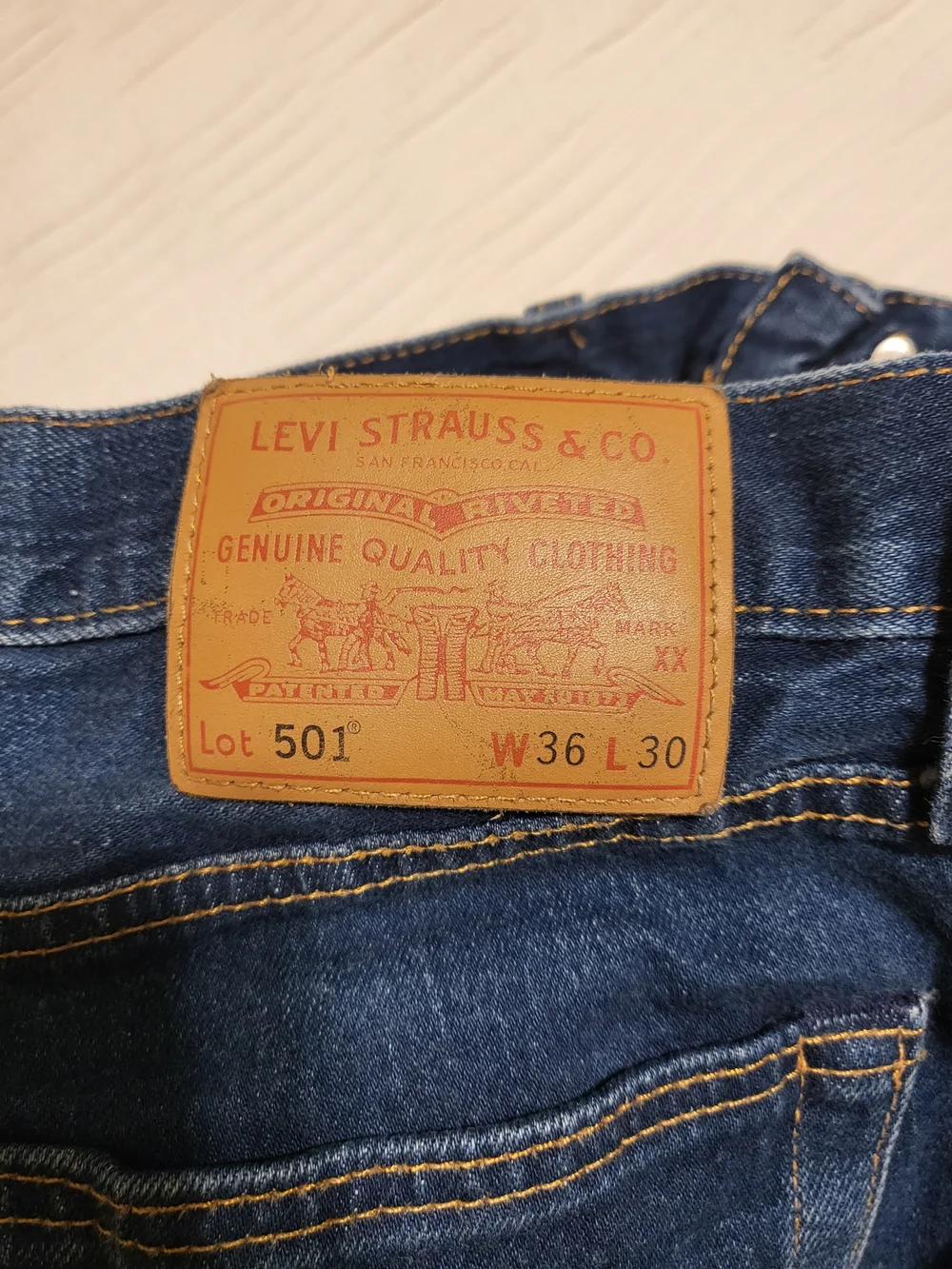 Levi's 501 Classic Straight Fit Men’s Jeans - Dark Blue